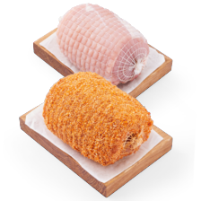 Magere varkensfiletrollade of cordon bleu rollade